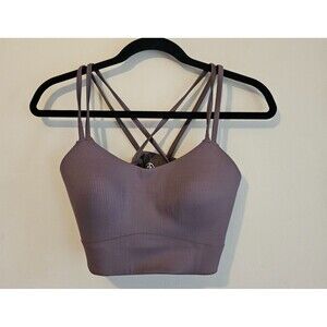 Move Theology Women's Scoop Neck Seamless Goddess Bra with Straps Size L Brown